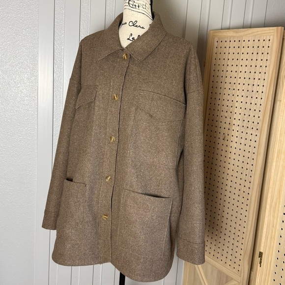 Banana Republic Brown Utility Jacket, Shackleton, XL, Brown, oversized, street - Picture 3 of 12